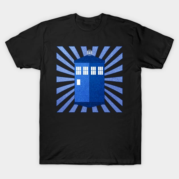 TARDIS - Stained Glass T-Shirt by Sterling_Arts_Design